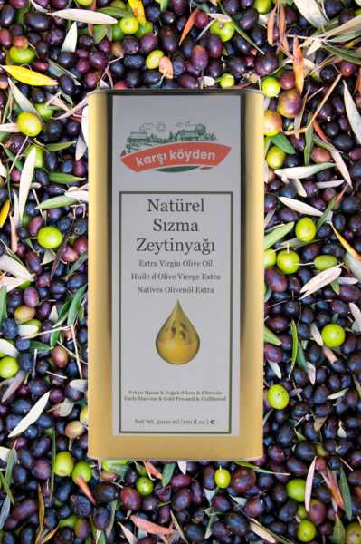 Karşı Köyden Erken Hasat  Natürel Sızma Zeytinyağı (5000ml - Teneke Kutu)