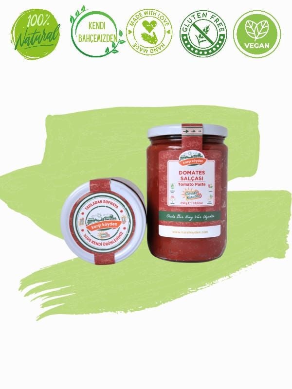 Karşı Köyden Domates Salçası, Tomato Paste, Güneşte Kurutma 650g