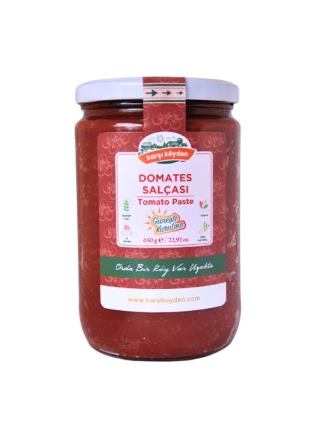Karşı Köyden Domates Salçası, Tomato Paste, Güneşte Kurutma 650g