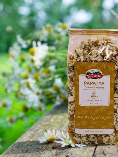 Karşı Köyden PREMIUM Papatya, Daisy, Camomile Flowers, Matricaria Chamomilla, Matricaria recutita, 50 g