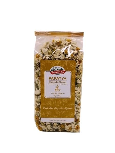 Karşı Köyden PREMIUM Papatya, Daisy, Camomile Flowers, Matricaria Chamomilla, Matricaria recutita, 50 g