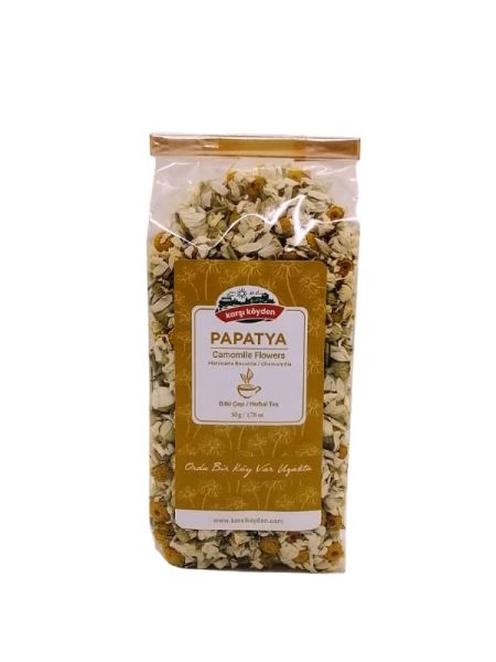 Karşı Köyden PREMIUM Papatya, Daisy, Camomile Flowers, Matricaria Chamomilla, Matricaria recutita, 50 g