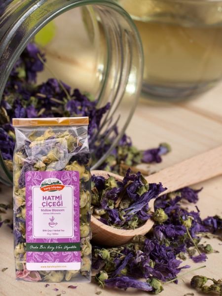Karşı Köyden Hatmi Çiçeği, Deve gülü, Hire, Silindir Çiçeği, Althea Officinalis, 30 g