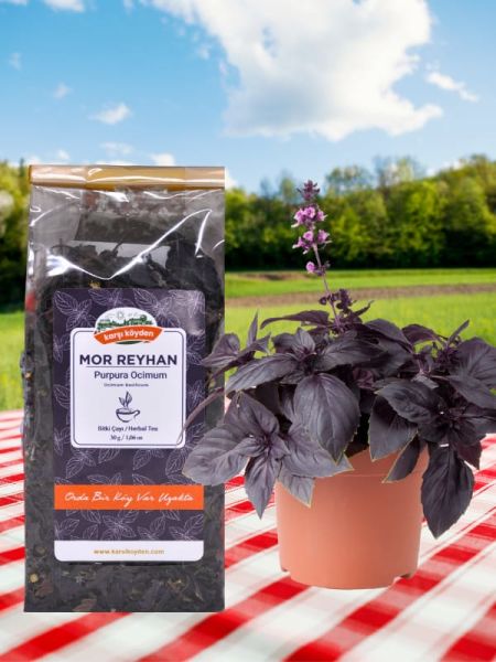 Karşı Köyden Reyhan (Yabani Fesleğen) (Ocimum Basilicum) - (30gr - Kilitli Doypack)
