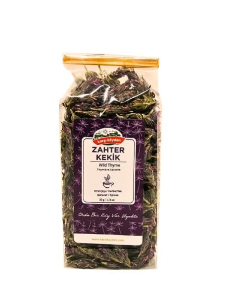 Karşı Köyden Zahter Kekik, Yabani Kekik, Wild Thyme, Thymbra Spicata, 50 g