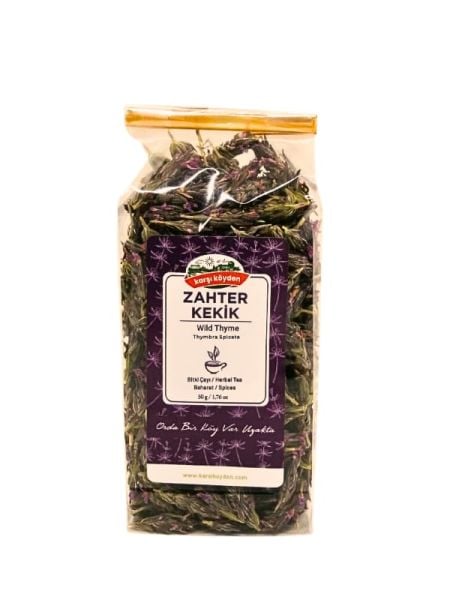 Karşı Köyden Zahter Kekik, Yabani Kekik, Wild Thyme, Thymbra Spicata, 50 g