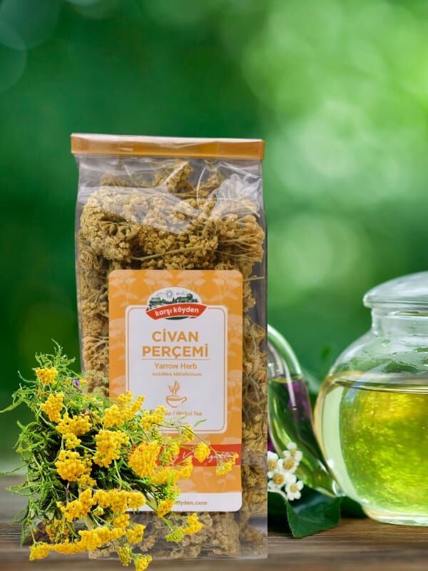 Karşı Köyden Civan Perçemi, Marsama Otu, Kandil Çiçeği, Yarrow Herb, Achillea millefolium, 50 g