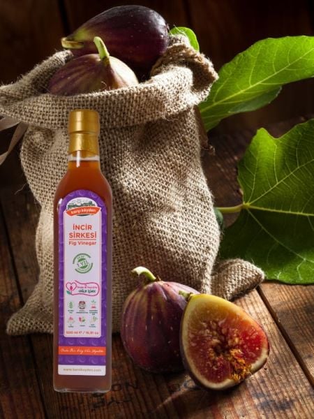 Karşı Köyden Doğal Fermantasyon İncir Sirkesi, Fig Vinegar, 500 ml / 16,91 oz