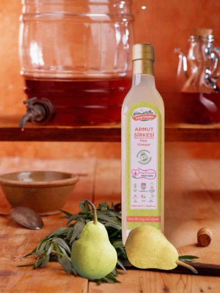 Karşı Köyden Doğal Fermantasyon Armut Sirkesi, Pear Vinegar, 500 ml / 16,91 oz