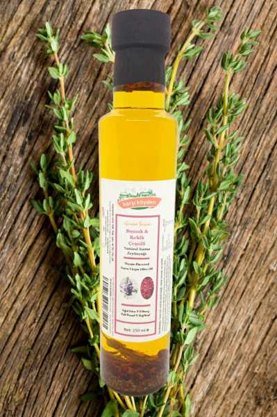 Karşı Köyden Gurme Serisi Tane Sumak & Kekik  Çeşnili Natürel Sızma Zeytinyağı 250 ml