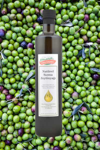 Karşı Köyden Erken Hasat  Natürel Sızma Zeytinyağı (750ml - Cam Şişe)