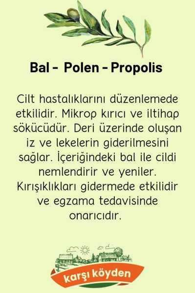 Karşı Köyden Bal Polen Propolis Sabun 100 g