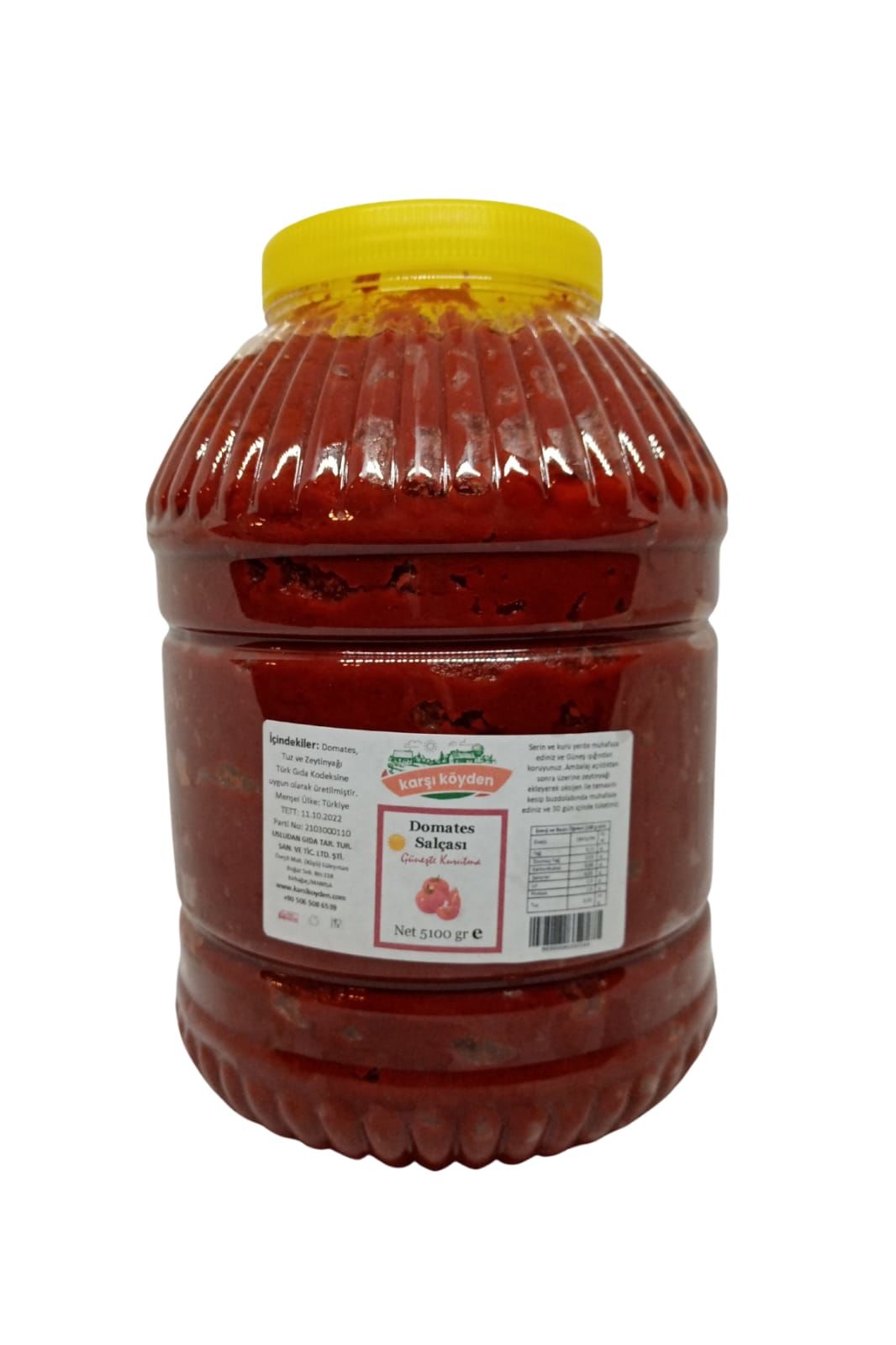 Karşı Köyden Domates Salçası, Güneşte Kurutma, 5,5 kg, Pet