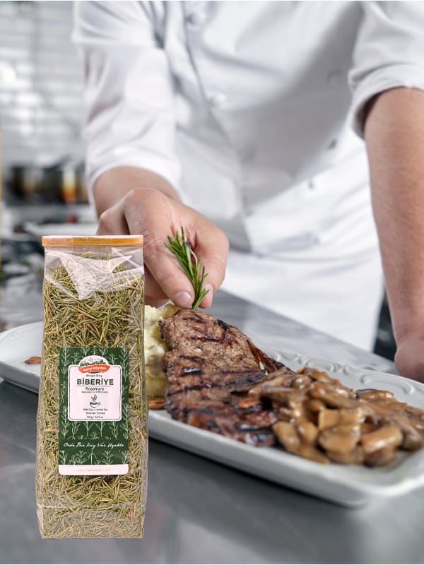 ﻿Karşı Köyden MEGA BOY Biberiye Kurusu, Biberiye Yaprağı Çayı, Kuş Dili, Rosmarinus Officinalis, 120 g