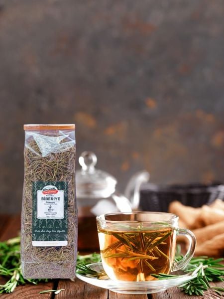 ﻿Karşı Köyden MEGA BOY Biberiye Kurusu, Biberiye Yaprağı Çayı, Kuş Dili, Rosmarinus Officinalis, 120 g