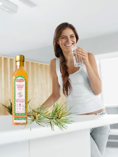 Karşı Köyden Doğal Fermantasyon Kozalak Sirkesi, Pine Cone Vinegar, 500 ml / 16,91 oz
