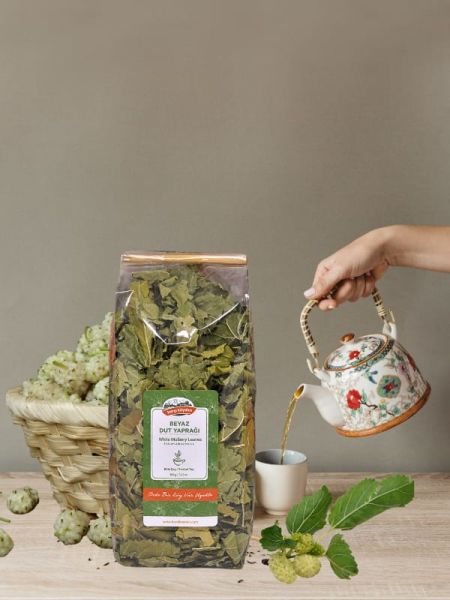 Karşı Köyden Beyaz Dut Yaprağı Çayı, White Mulberry Leaves, 100 g (Vegan Besini)