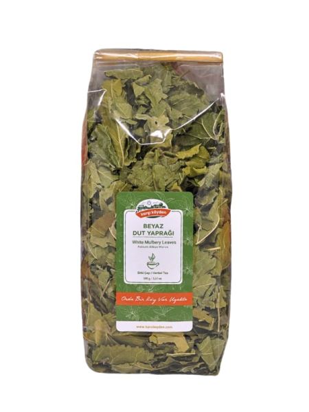 Karşı Köyden Beyaz Dut Yaprağı Çayı, White Mulberry Leaves, 100 g (Vegan Besini)