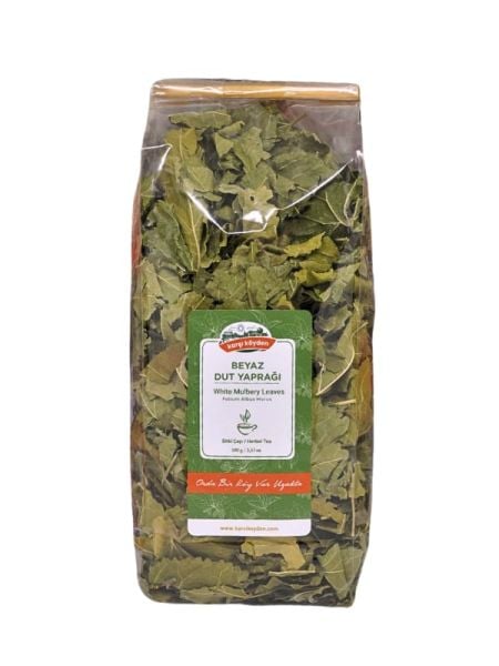 Karşı Köyden Beyaz Dut Yaprağı Çayı, White Mulberry Leaves, 100 g (Vegan Besini)