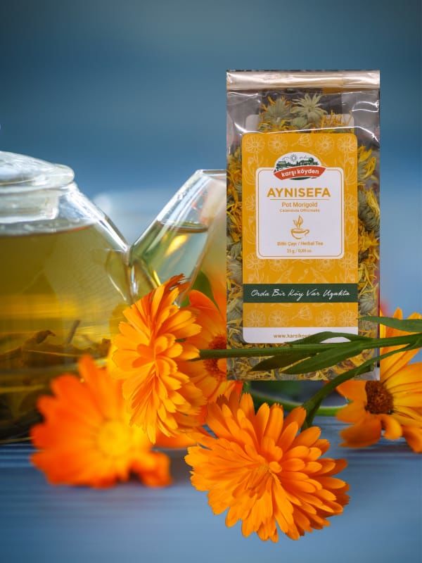 Karşı Köyden Aynısefa, Aynısafa, Tıbbi Nergiz, Portakal Nergisi, Portakal Çiçeği, Pot Marigold, Calendula officinalis L., 25 g