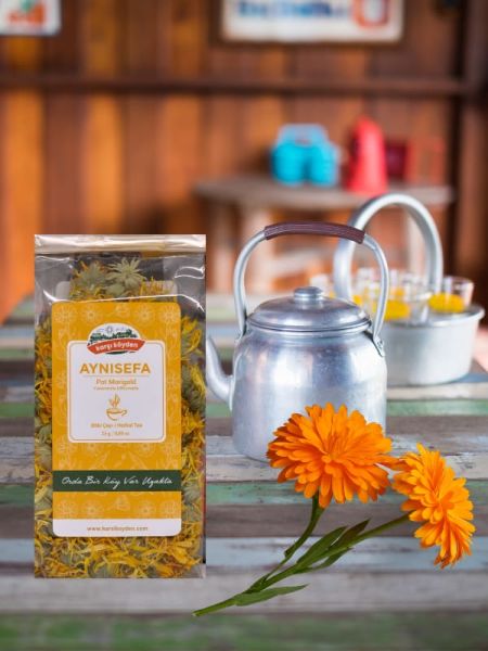 Karşı Köyden Aynısefa, Aynısafa, Tıbbi Nergiz, Portakal Nergisi, Portakal Çiçeği, Pot Marigold, Calendula officinalis L., 25 g