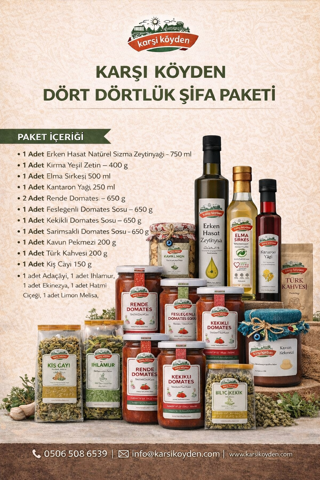 Karşı Köyden Dört Dörtlük Şifa Paketi