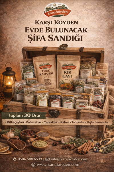 Karşı Köyden Evde Bulunacak Şifa Sandığı / Home Herbal Wellness Chest