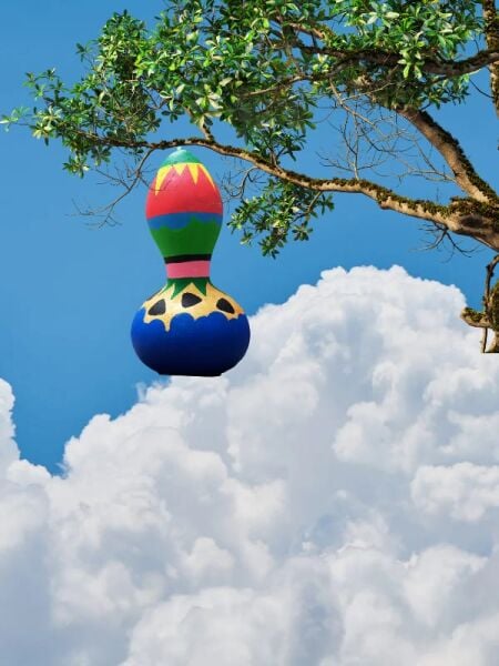 Anadolu Katmanı Etnik Motiflli El Yapımı Su Kabağı | Gizem Atelier – Karşı Köyden